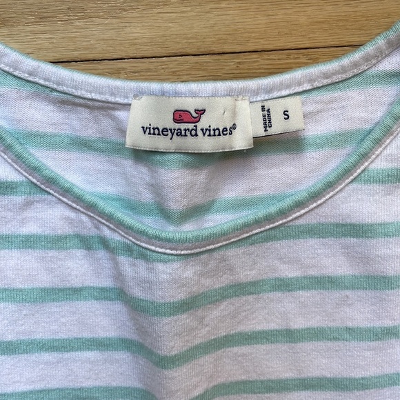 Vineyard Vines dress Mint Striped Sleeveless - Picture 2 of 8